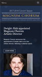 Mobile Screenshot of magnumchorum.org